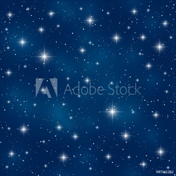 Picture of Seamless pattern with shiny stars 
